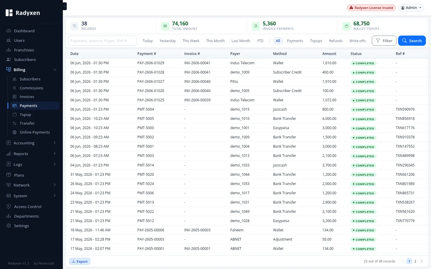 Payments